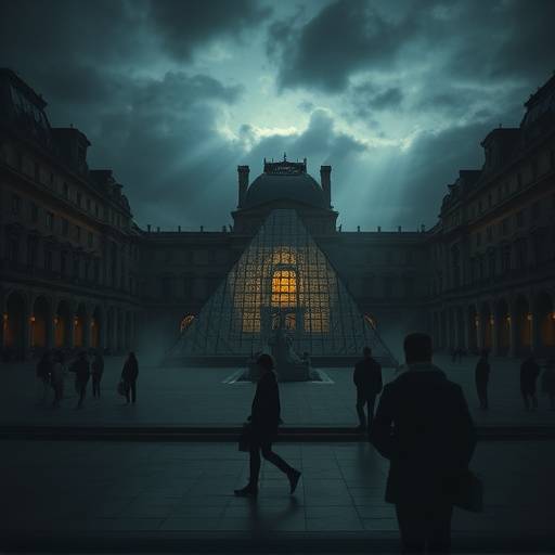 Affiche de la série 'L'Énigme du Louvre'