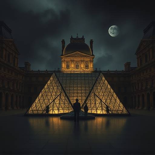 Affiche de la série 'L'Énigme du Louvre'