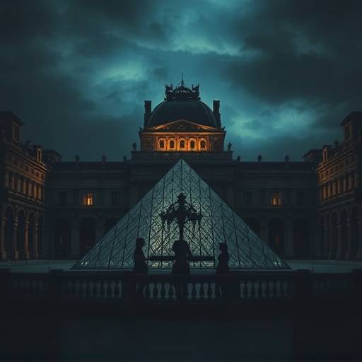 Affiche de la série 'L'Énigme du Louvre'